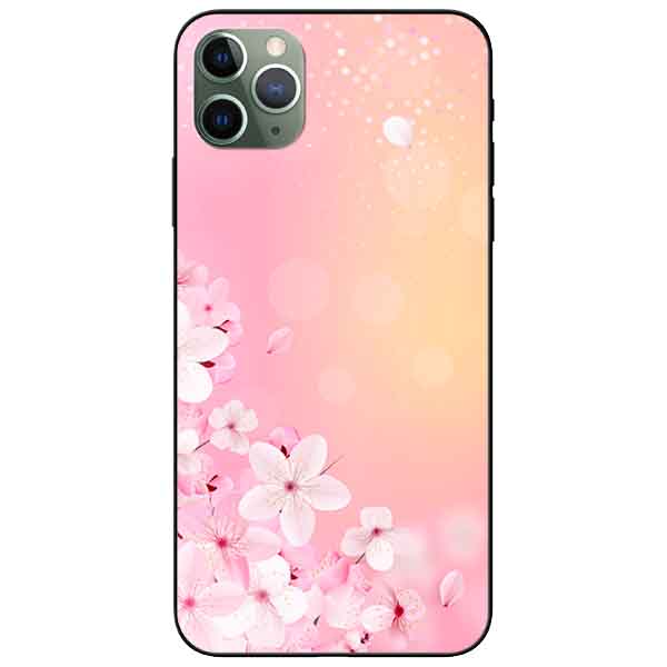 Ốp lưng in cho Iphone 11 Pro Max Mẫu Đào Hồng