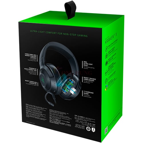 Tai nghe chụp tai có dây Gaming Razer Kraken X Multi-Platform RZ04-02890100-R3M1 - Hàng chính hãng