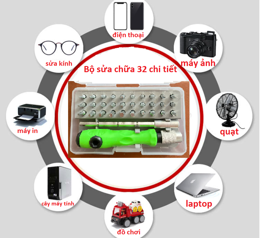Bộ Tua Vít Đa Năng Xịn 32 Chi Tiết