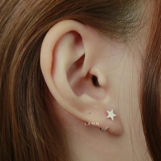 Khuyên vòng tròn mở 4 loại S925 LANN