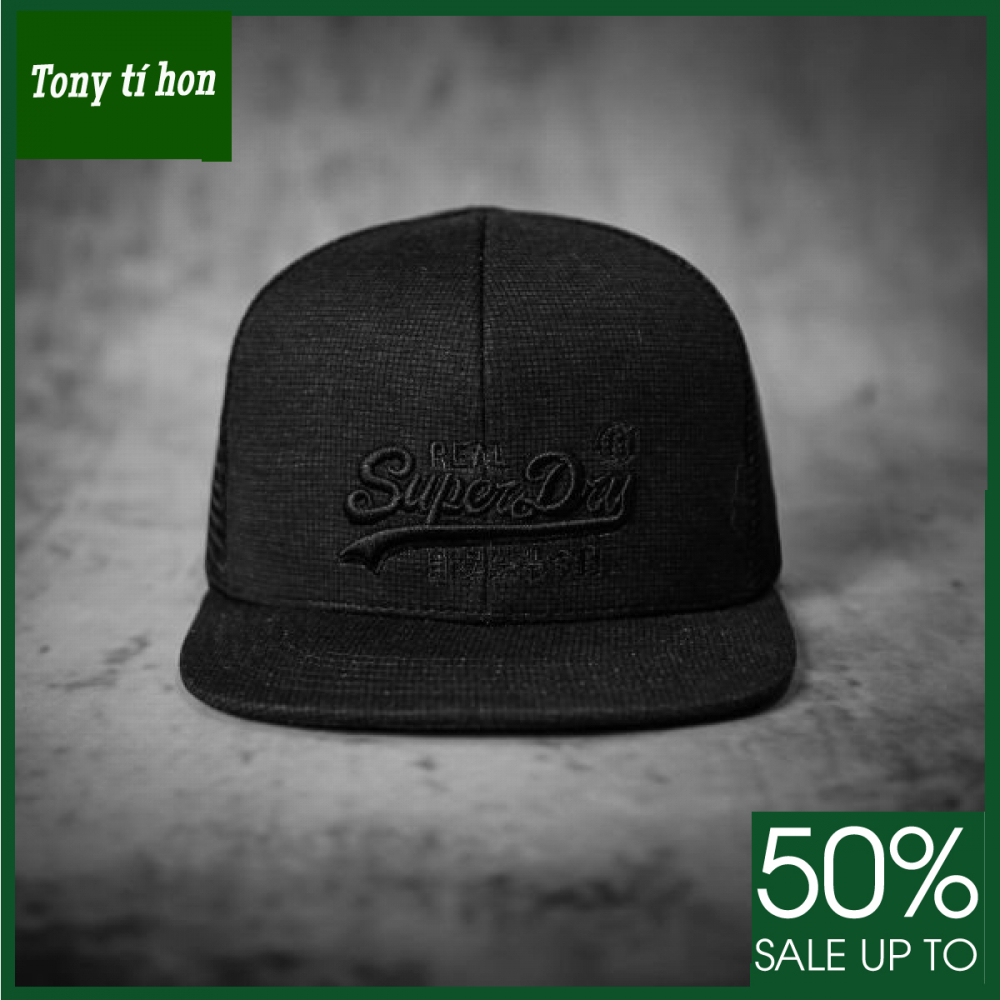 Tony tí hon -  Mũ/nón kết lưỡi trai Snapback Super  thời trang nam nữ cao cấp - thêu chữ đen