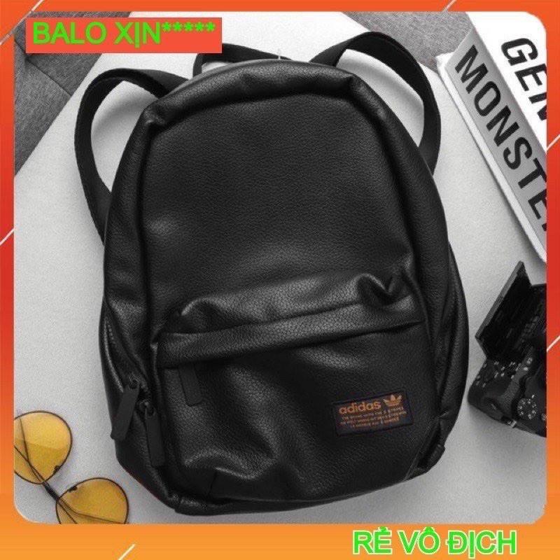 Balo da nữ National Compact Premium trơn thời trang nam nữ phong cách Hàn quốc