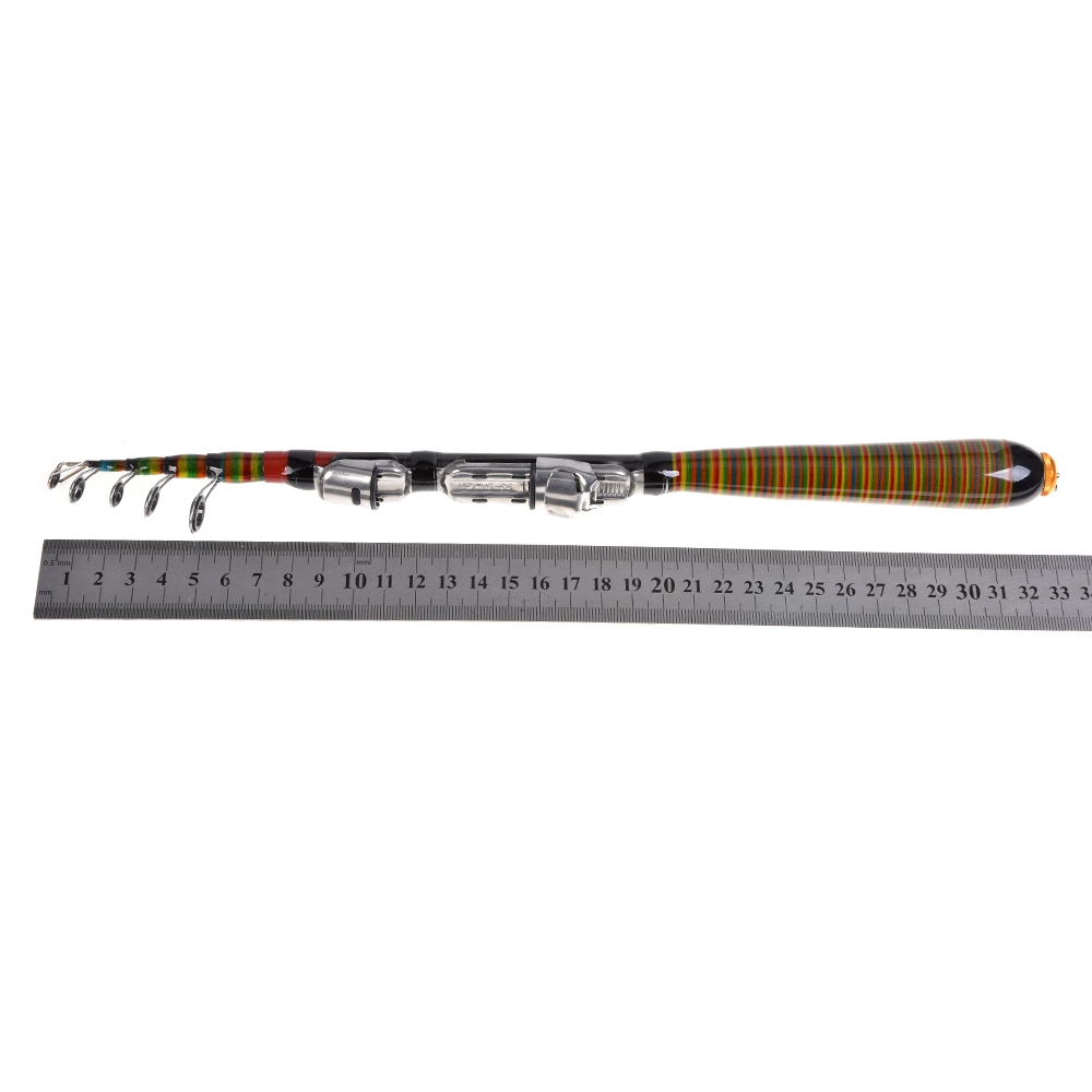 Cần câu cá bằng kính thiên văn,tiện lợi đi du lịch - sợi Carbon, dài 1.2M 3,9FT