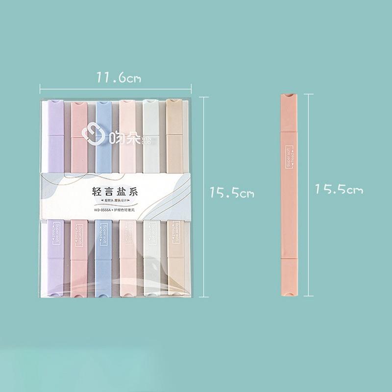 Set 6 bút dạ quang cho học sinh