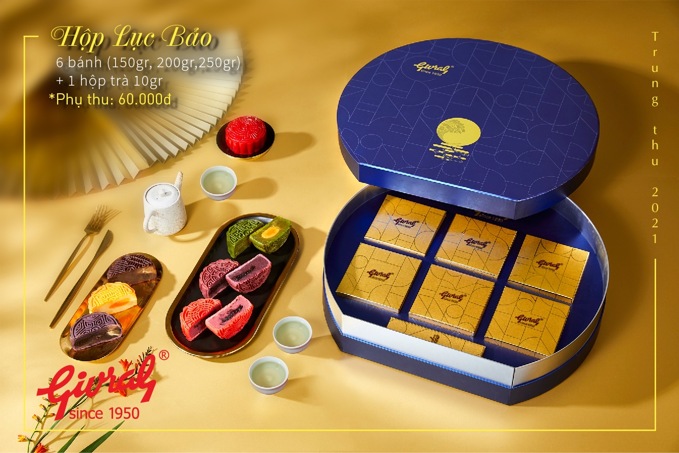 Bánh Trung Thu Givral Combo Lục Bảo - Trăng Yêu Thương 3