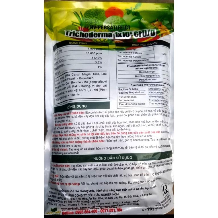 Chế phẩm sinh học Trichodema, sử lý nấm bệnh thối rễ, ủ phân chuồng