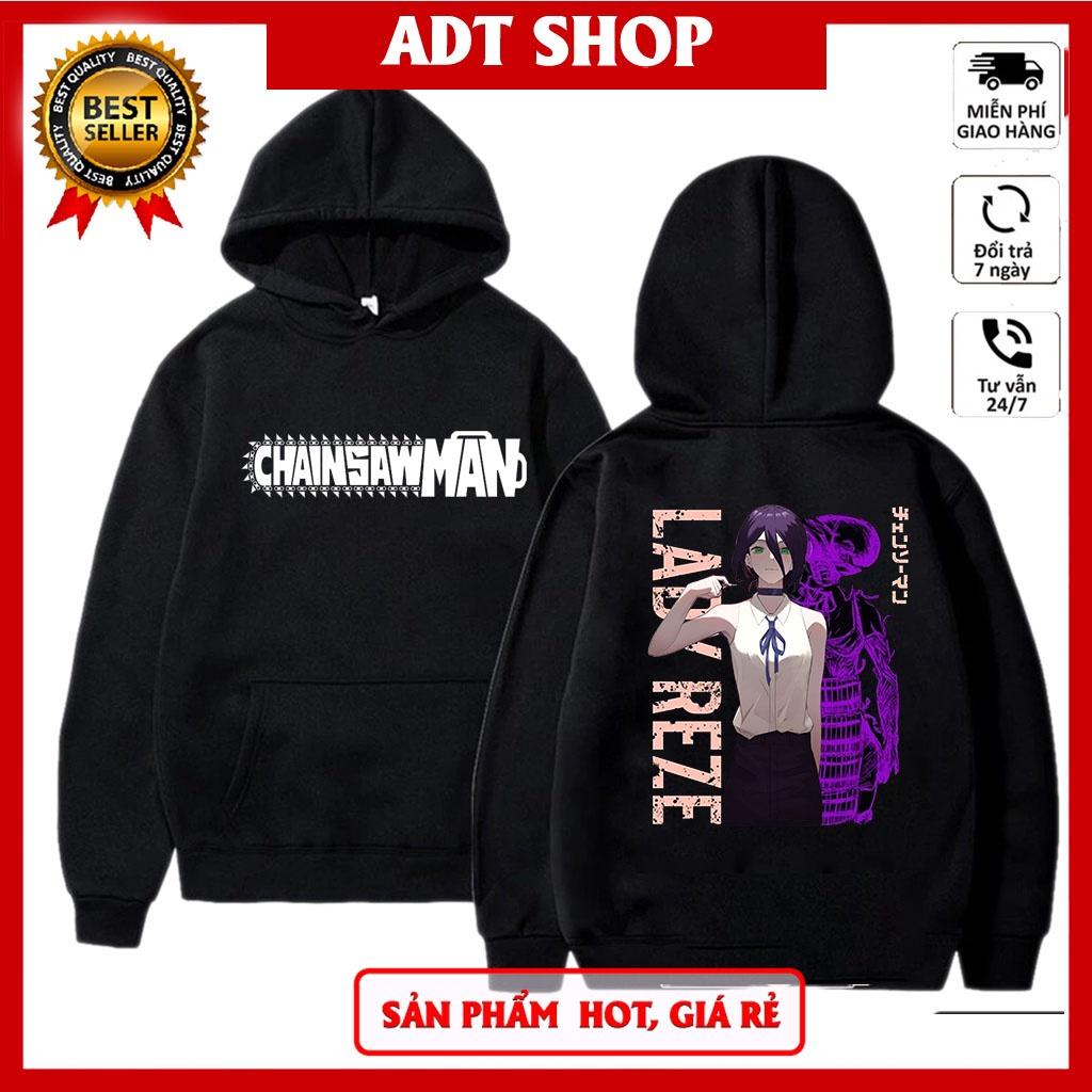 BST Áo Hoodie in hình Makima anime Chaisaw Man mẫu hình mới