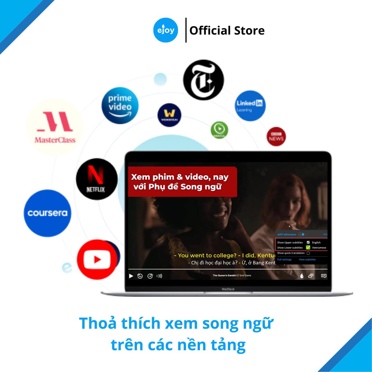 Gói học Tiếng Anh 12 tháng - Tra cứu kiến thức bằng AI trên mọi nền tảng, xem video song ngữ