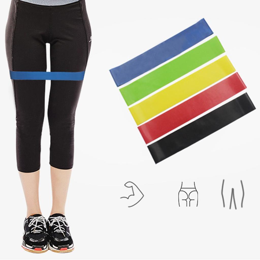 2 Pieces Of Elastic Bands For Exercise At Home Gym Blue Latex Fitness