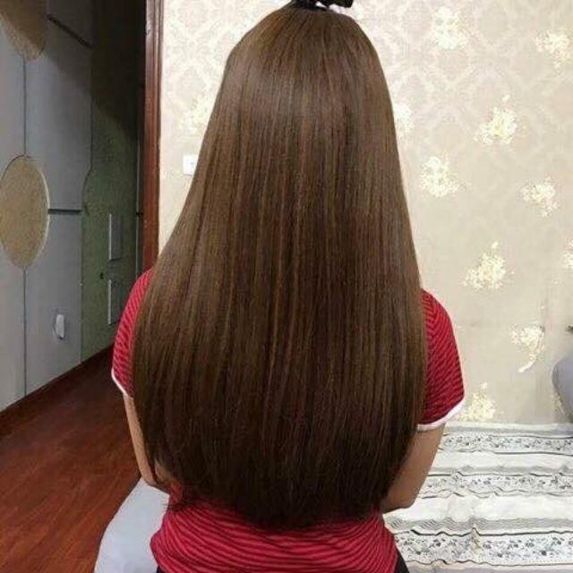 Tóc giả nữ kẹp tóc giả kẹp U cúp dài