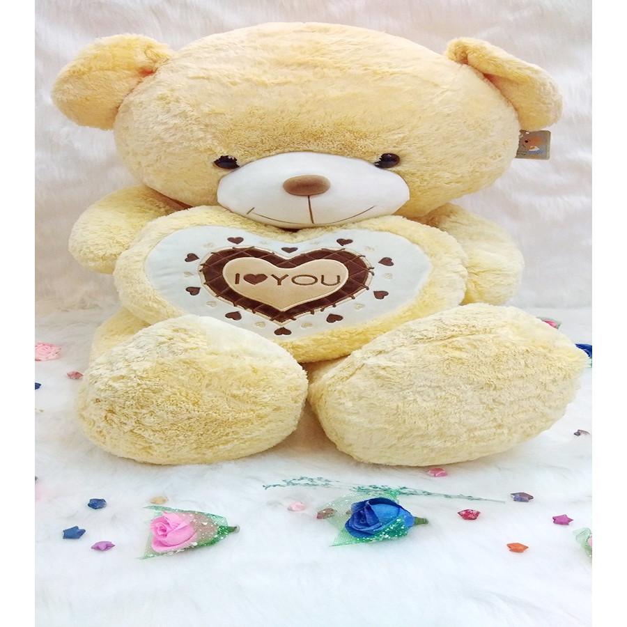 Gấu bông Teddy Ôm Tim LOVE Size 1m2