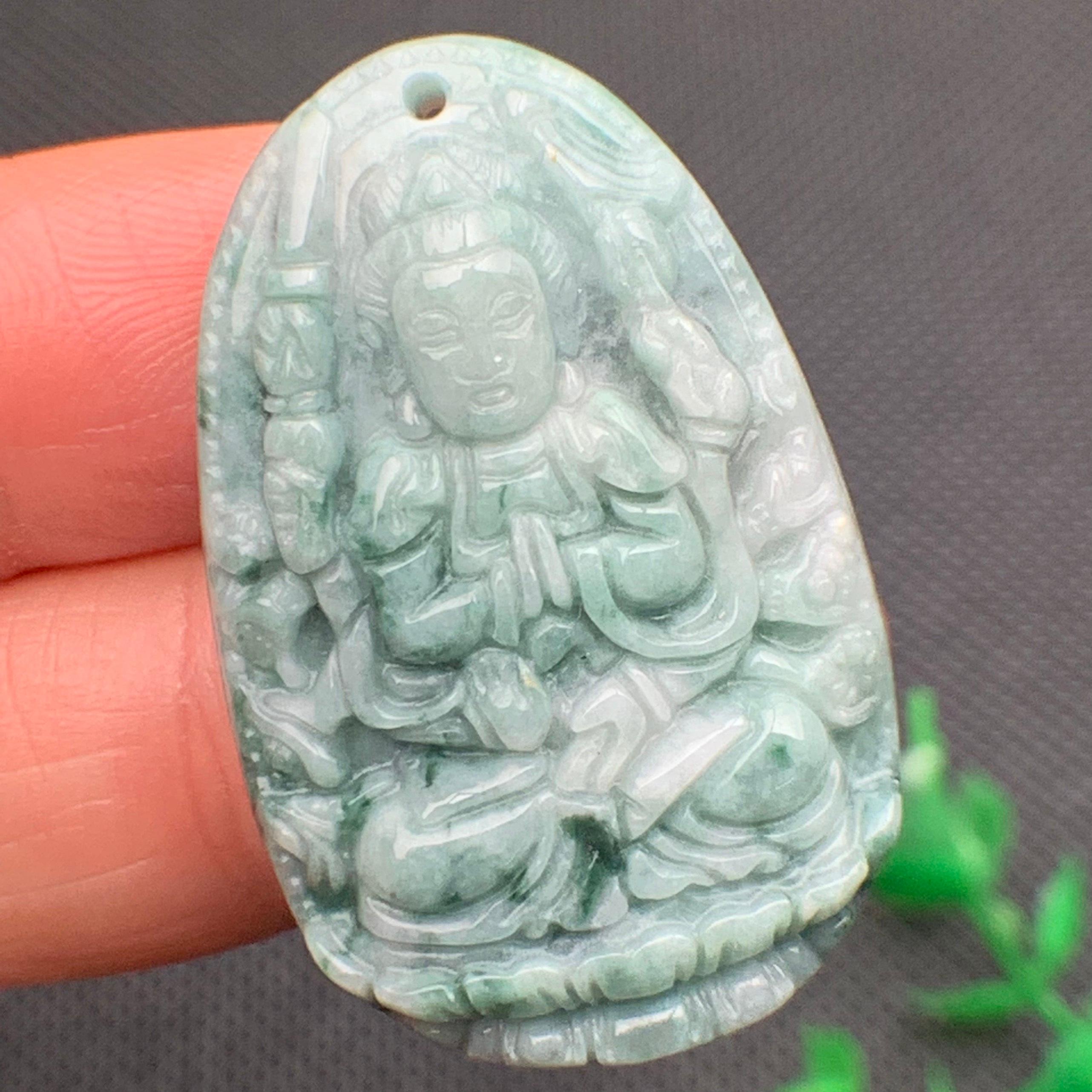 Hư không bồ tát ngọc phỉ thúy tự nhiên Jadeite A