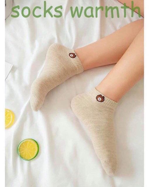 Sét 10 đôi tất hình gấu nâu