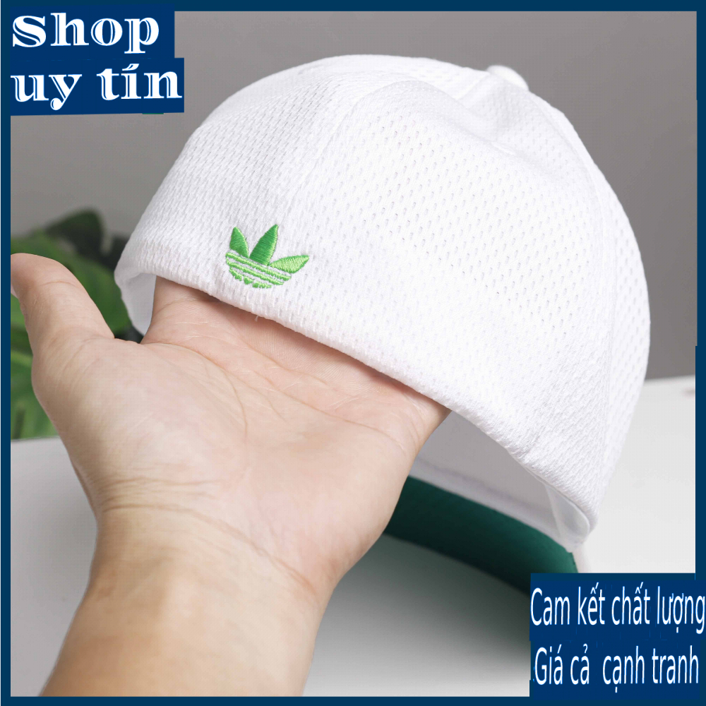 Freeship - MŨ/NÓN KẾT LƯỠI TRAI PHỐI LƯỚI BÍT ĐUÔI LOGO BA CHIẾC LÁ THÊU THỜI TRANG NAM NỮ CÁ TÍNH CAO CẤP, ĐẸP_ nhiều màu