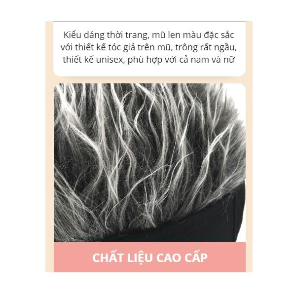 Nón nam phong cách tóc giả WIG LANDLORD HAT