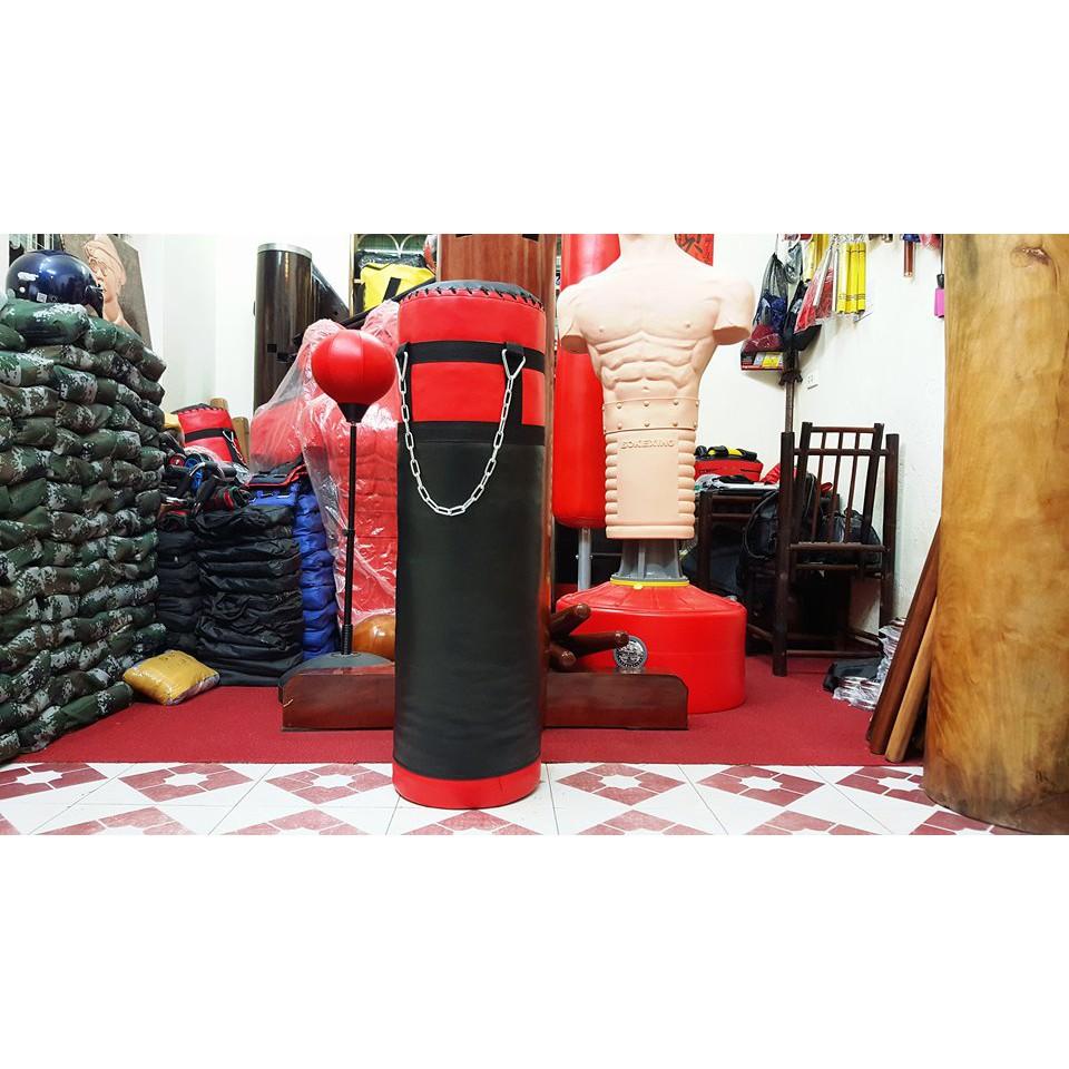 Vỏ Bao Cát Đấm Bốc Boxing Treo Tường Kèm dây xích Dày (2 lớp - 3 lớp, Ø = 25 - 35cm)