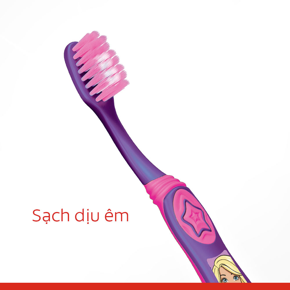 Bộ 2 kem đánh răng 40g và bàn chải Colgate cho trẻ em Barbie