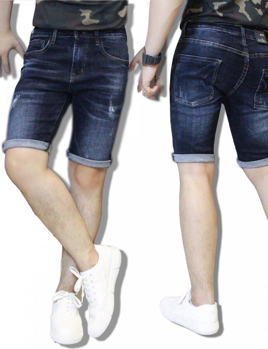 Quần Short Nam Jean Rách Nhẹ Quần Short Jean Thể Thao TS97