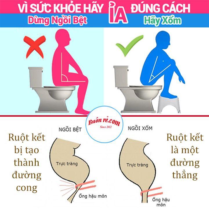 Ghế kê chân toilet, bồn cầu chống táo bón Việt Nhật , ghế kê chân đi vệ sinh cho bé siêu bền tiện dụng -br 01342