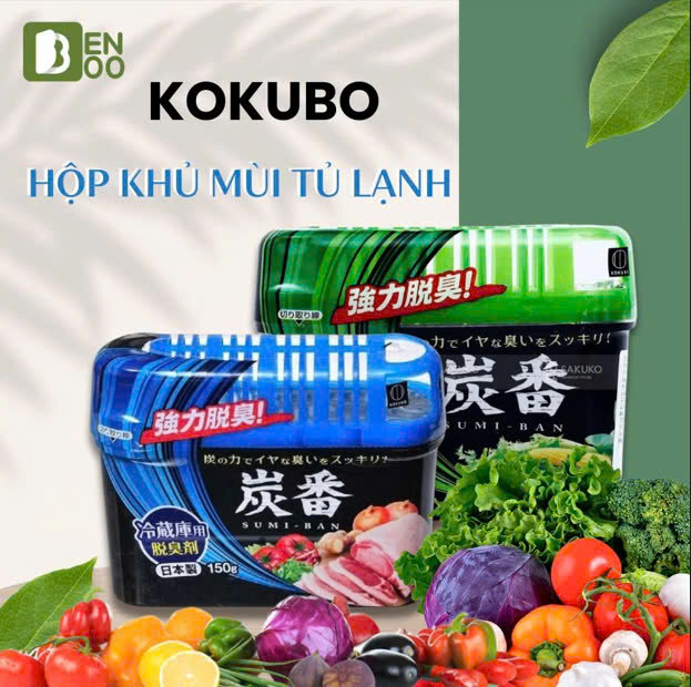 ( 02 Hộp) Sáp Khử Mùi Tủ Lạnh Than Hoạt Tính Kokubo Nhật Bản 150g