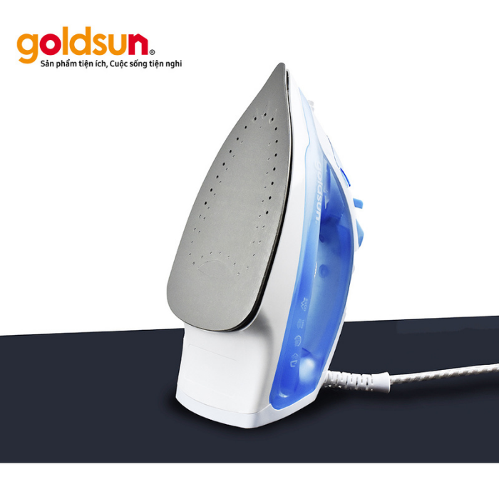 Bàn Ủi Hơi Nước Cầm Tay Goldsun GIR2303 Là Khô Là Hơi Tiện Lợi Tự Ngắt Khi Không Dùng - Hàng chính hãng Goldsun