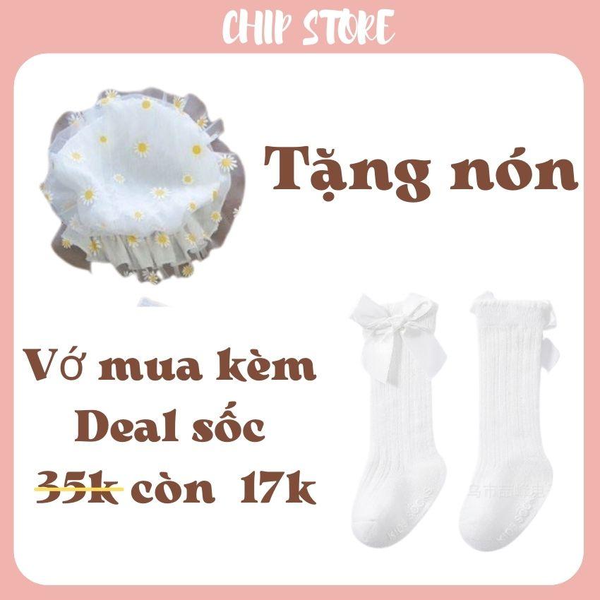 Váy công chúa bé gái sơ sinh ren trắng mềm mại cho bé mặc đầy tháng siêu thôi nôi đáng yêu