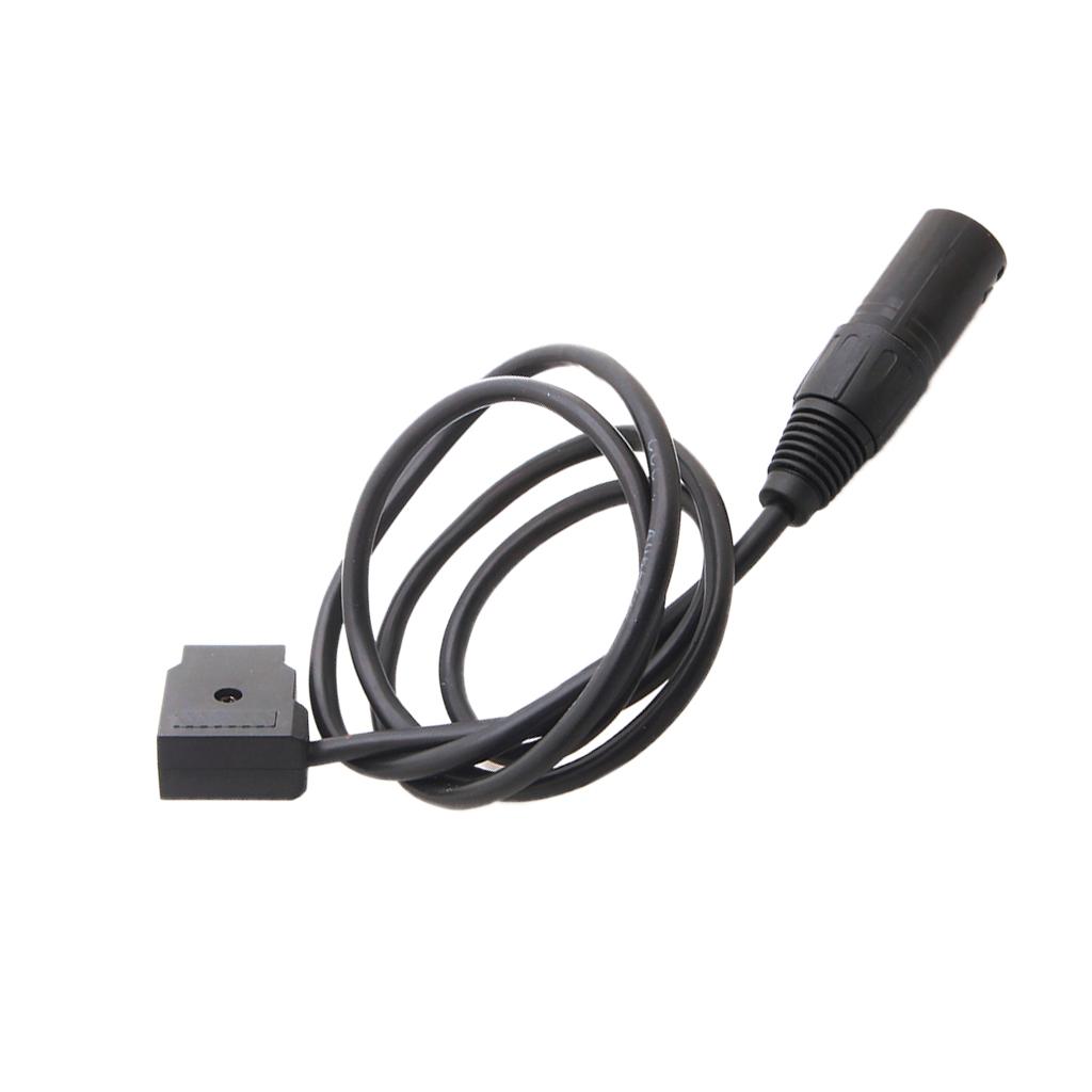 D-Tap B Female To XLR 4PMale Adapter Cable for Anton Bauer Battery V-Mount