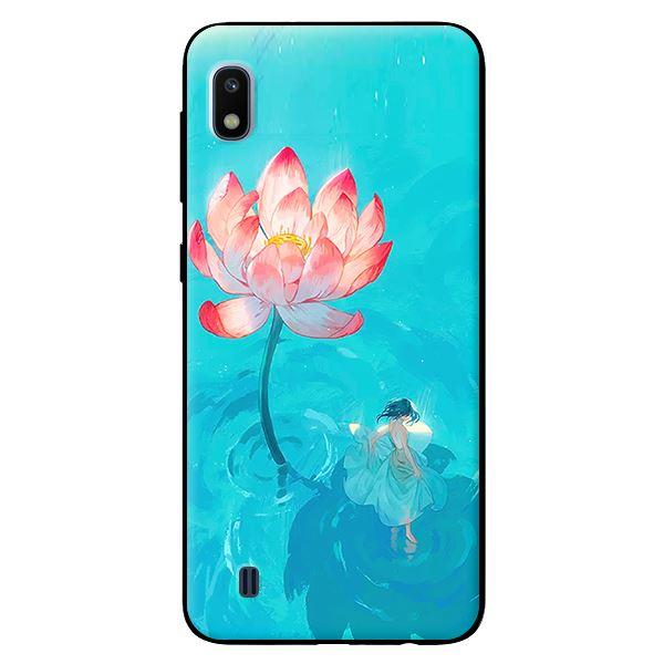 Ốp in cho Samsung Galaxy A10 mẫu Thiếu Nữ Và Sen - Hàng chính hãng