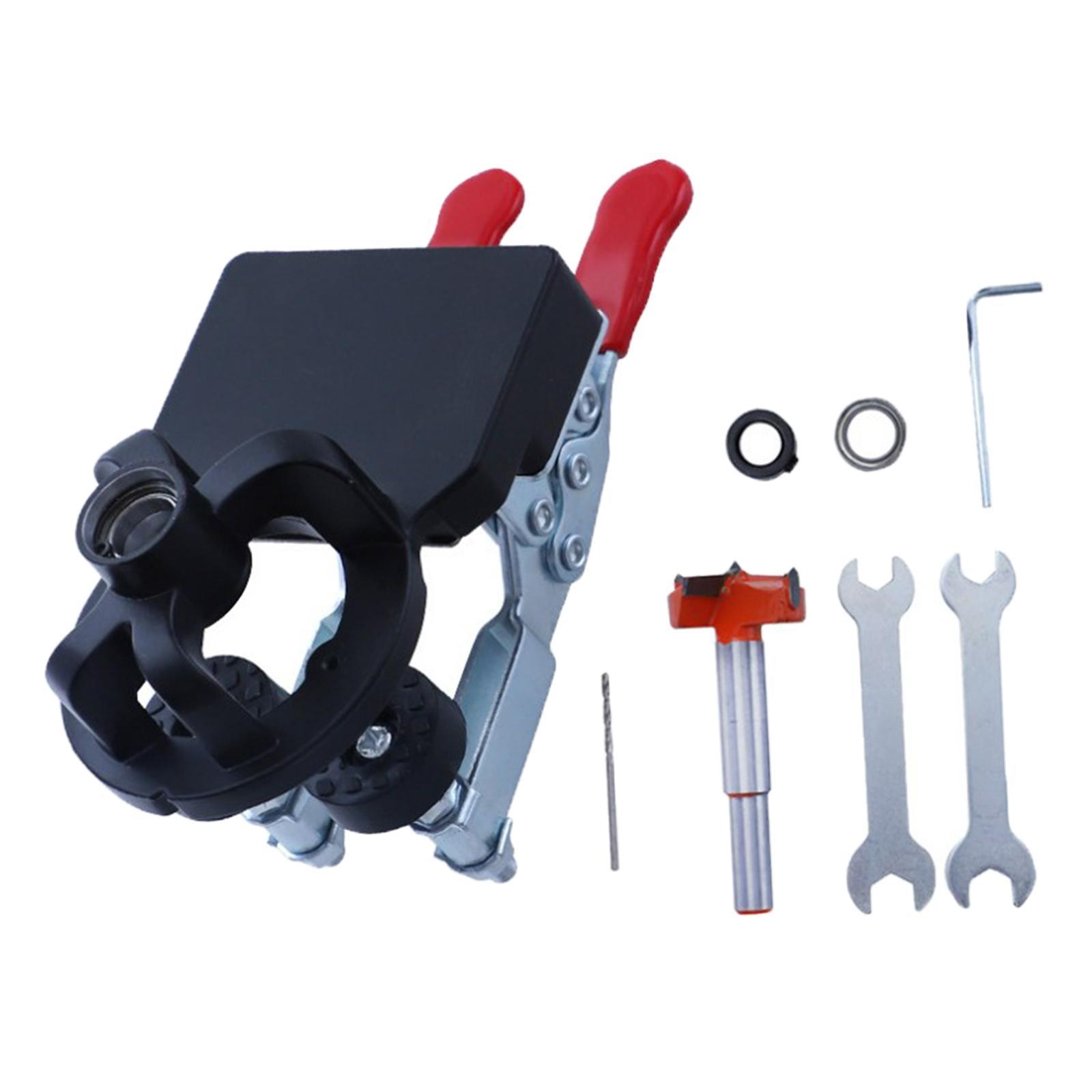 35mm Hinge Hole Locator Jig Drilling Fixture for Furniture Wardrobe Cupboard