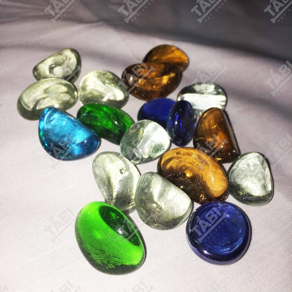 Sỏi Thuỷ Tinh Trang Trí Hồ Cá 350g - Sỏi Thuỷ Tinh Làm Tiểu Cảnh Trang Trí