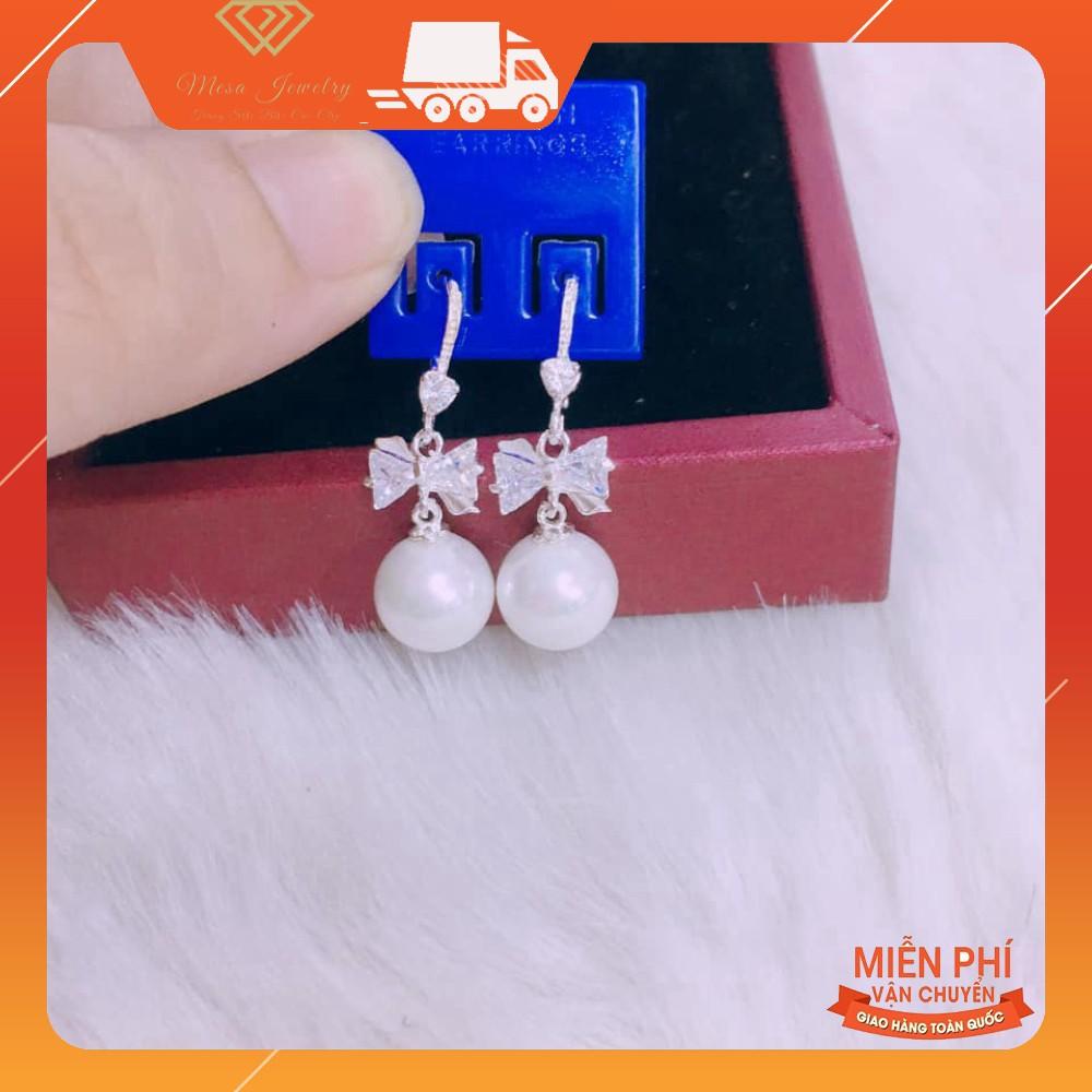 BÔNG TAI NƠ GẮN HẠT XINH XẮN
