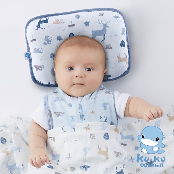 Gối nằm cho bé sơ sinh cao cấp KUKU KU2091 vải 100% cotton