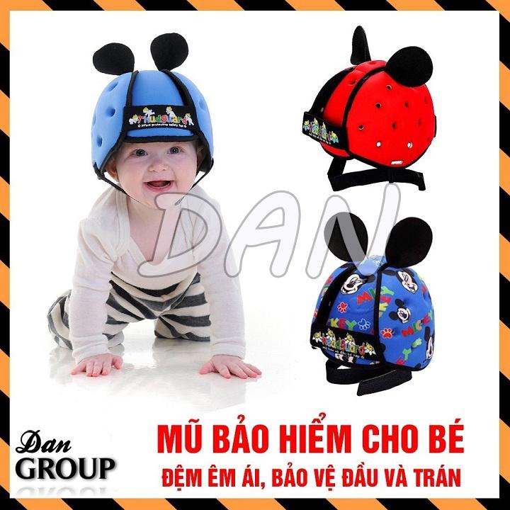 《Bigsale》Mũ Bảo Hiểm Cho Bé 7 Tháng Đến 4 Tuổi Tặng Tất Tập Bò Cho Bé