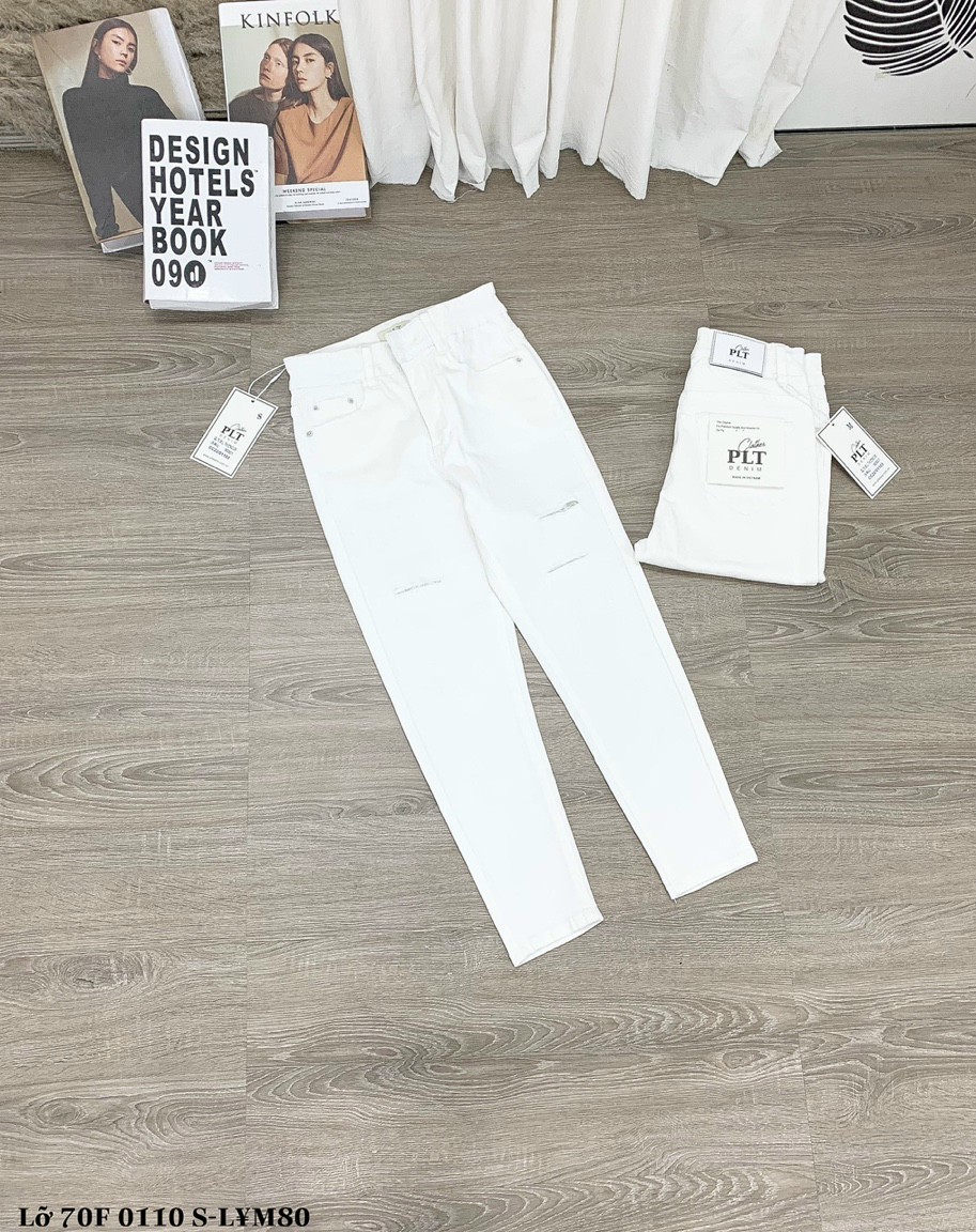 Quần jeans nữ lửng 70F màu trắng đen size S M L