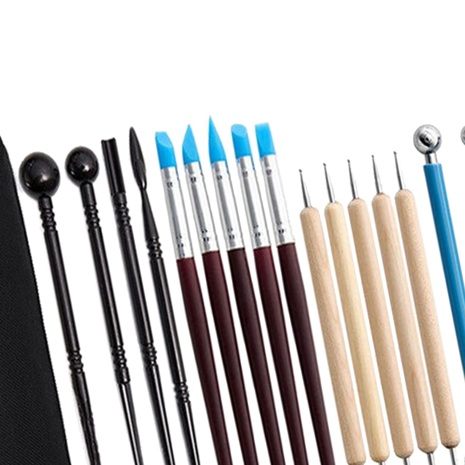 33Pcs Clay Tools DIY Modeling Scraping Engraving Embossing Cutting Ceramics Clay Sculpting Tools Clay Carving Tool Set for Adults Kids,