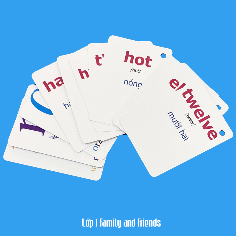 Flashcard Tiếng Anh Family and Friends lớp 1, có phát âm, hình ảnh sinh động