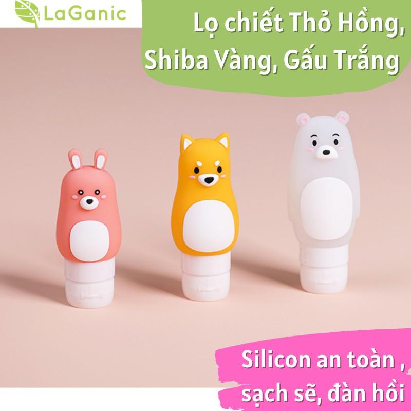 Lọ chiết mỹ phẩm dầu gội du lịch silicon dễ thương