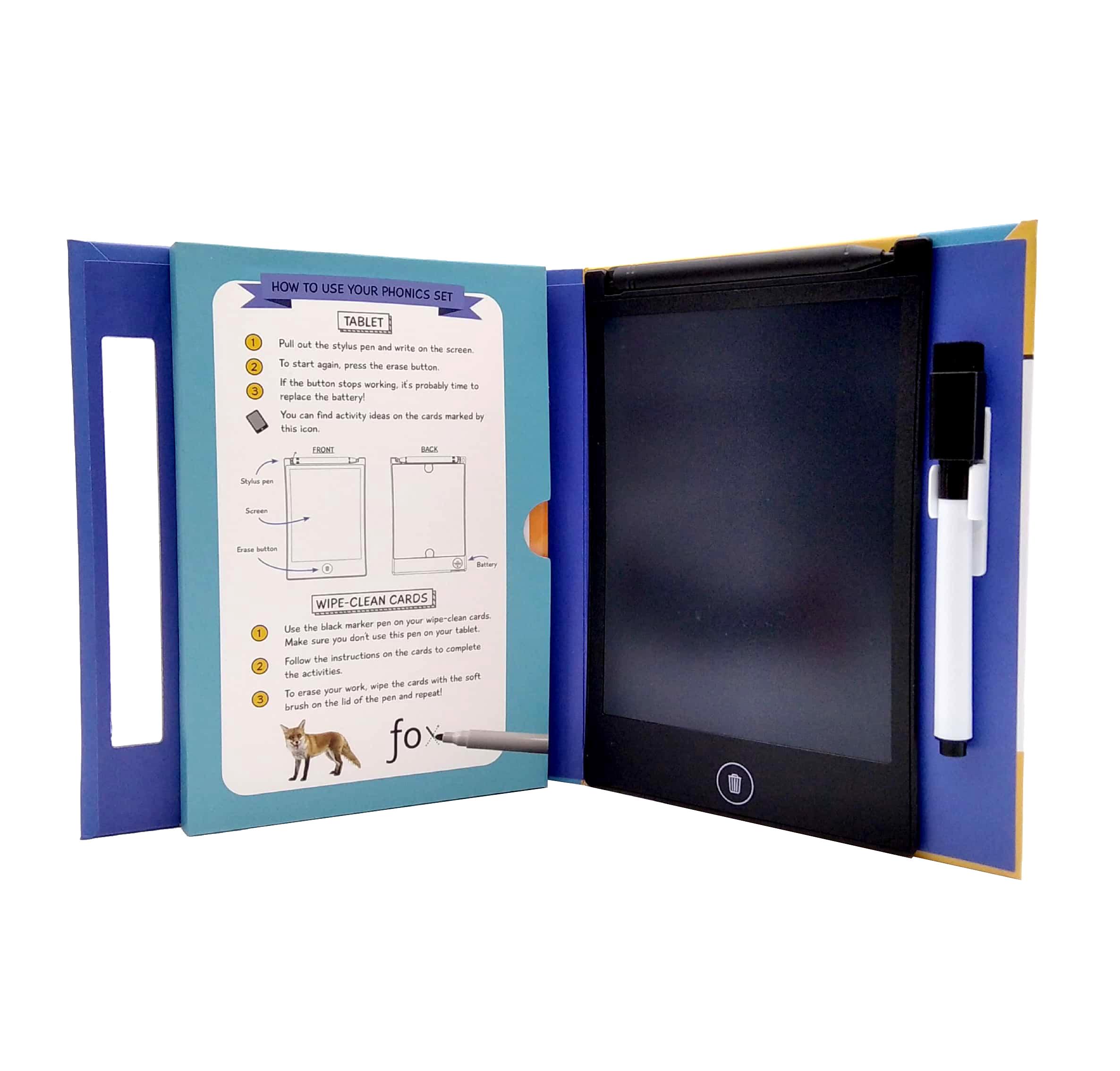 Reception Wipe Clean Cards &amp; LCD Tablet: Phonics