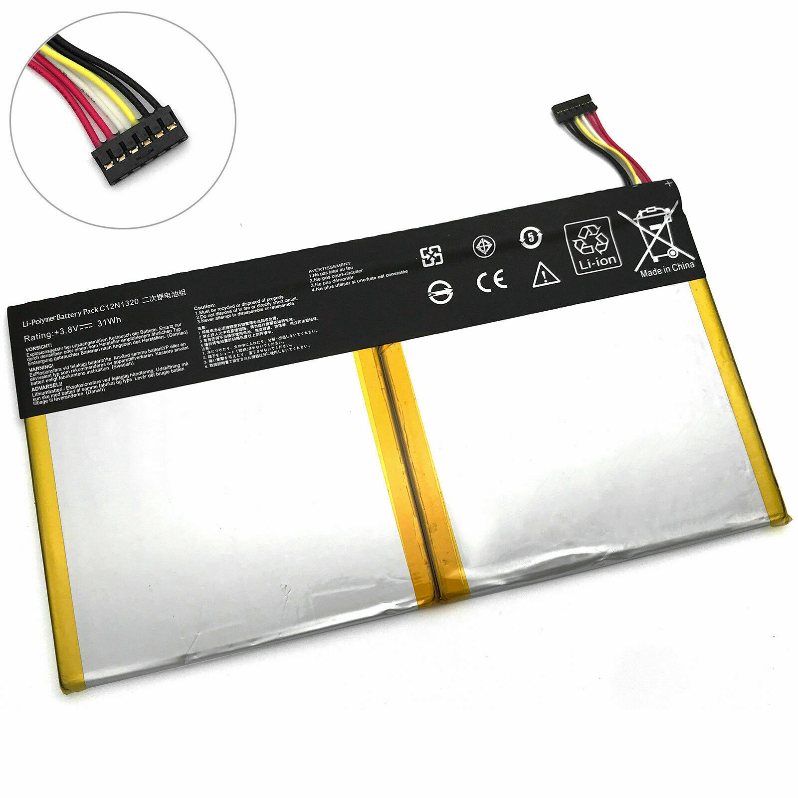 Pin dành cho ASUS Transformer Book T100 T100TA T100TAF T100TAM C12N1320 31Wh