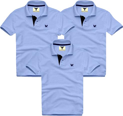 Combo 3 Áo thun nam cổ bẻ vải cá sấu - EZ303