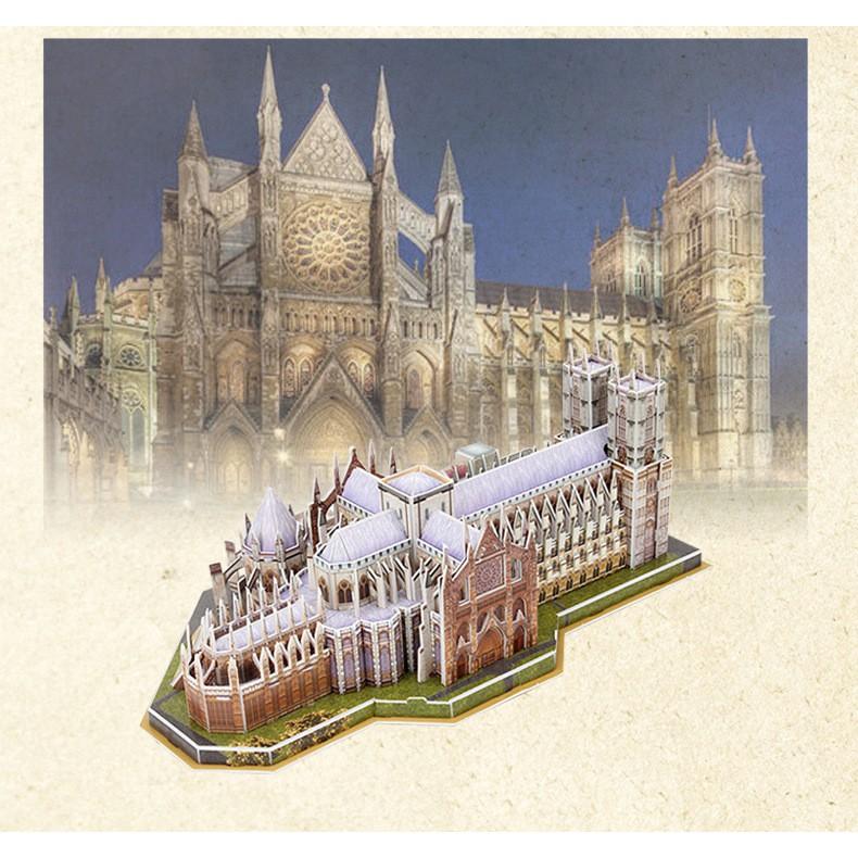 Mô hình giấy 3D - Tu viện Westminster - Anh