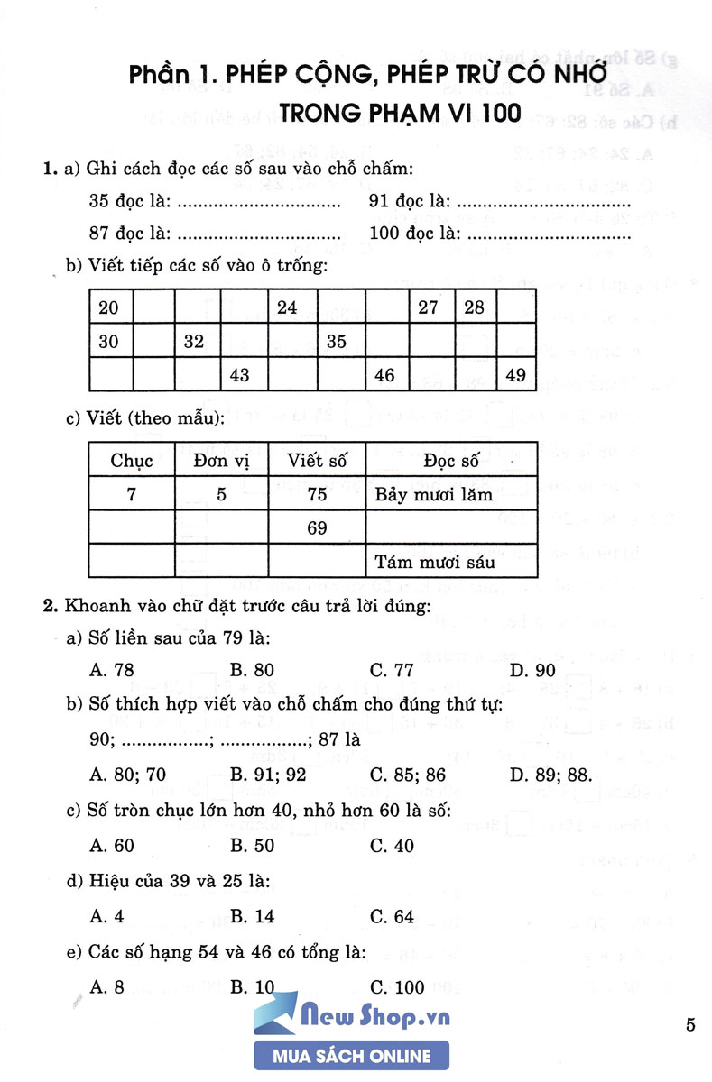 Bồi Dưỡng Kĩ Năng Giải Toán Lớp 2