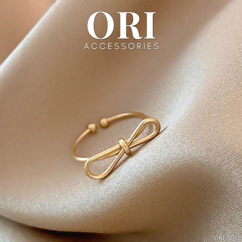 Nhẫn nữ Freesize hình nơ Emma đơn giản tinh tế ORI ACCESSORIES N010