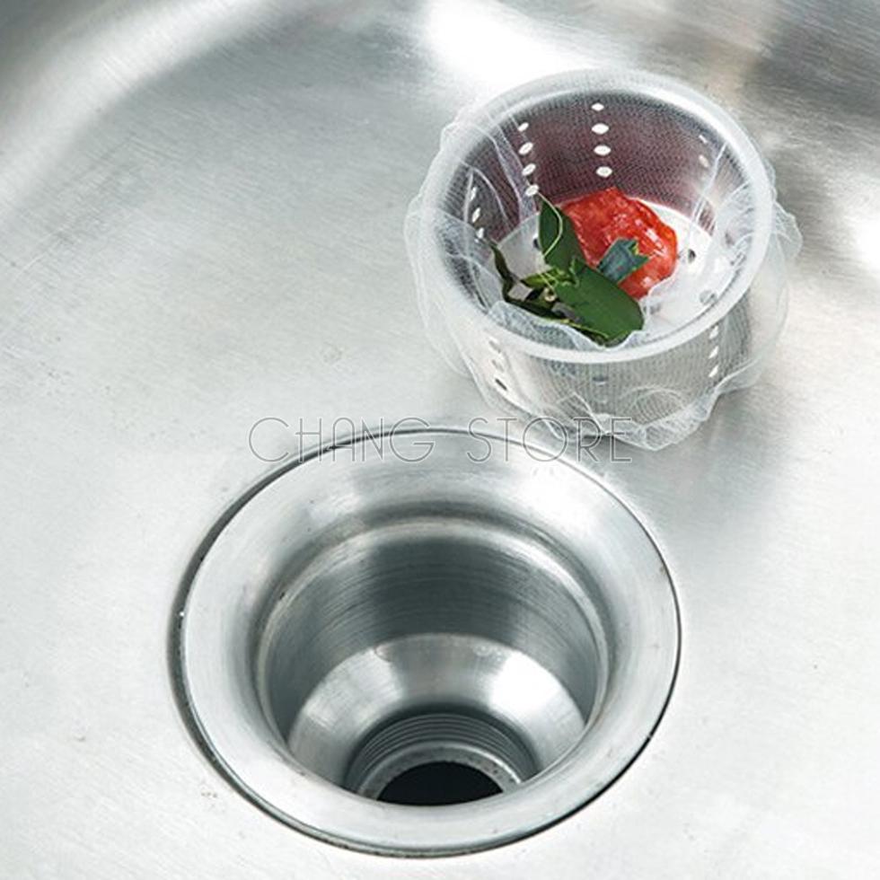 Bịch 100 túi lọc rác bồn rửa chén siêu tiện ích và đa năng, Túi lưới lọc rác bồn rửa chén có chon dễ dàng sử dụng