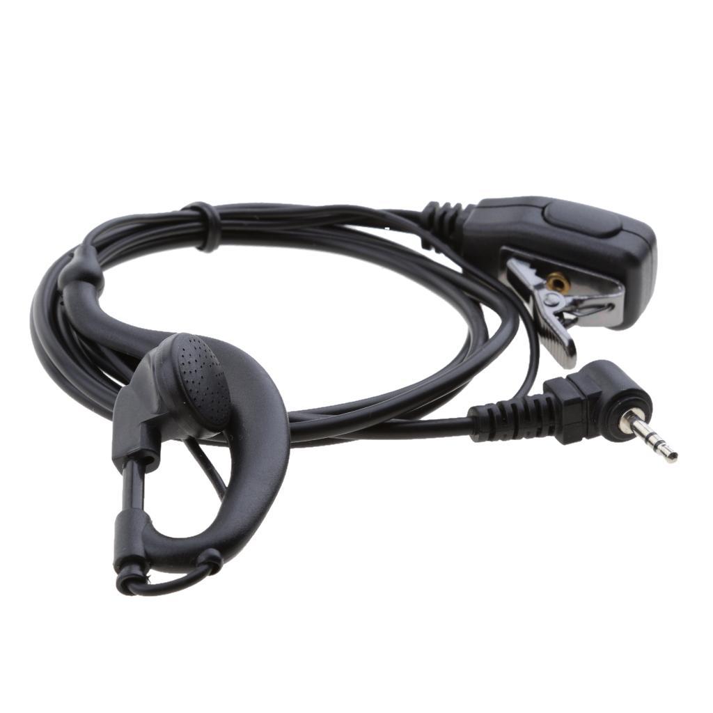 1 Pin 2.5mm Earpiece Headset w/ PTT Mic for    Radio