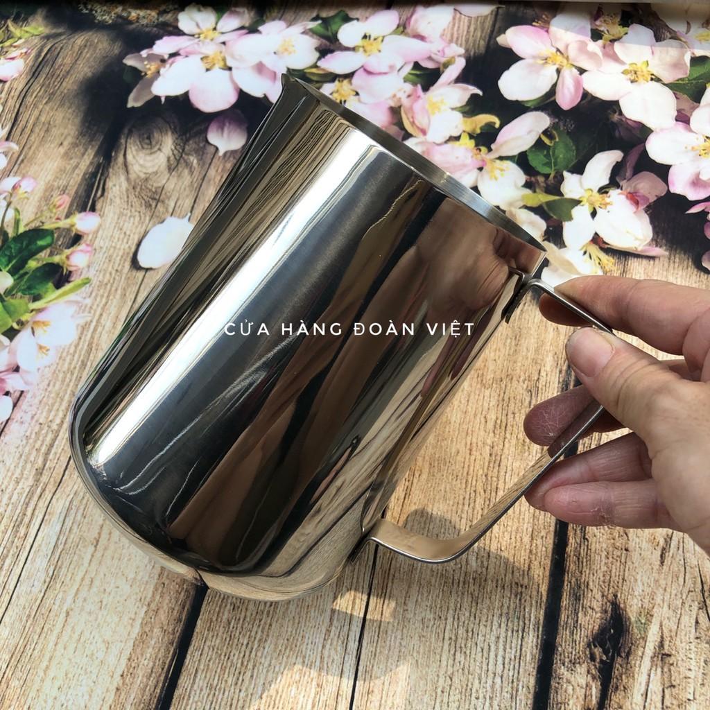 Pha chế - Ca Đánh Sữa, Rót Sữa, rót Soup - Inox 304 - 350, 600, 1000, 1500, 2000 ml. Đồ Gia Dụng nhà bếp pha chế làm bánh nguyên liệu