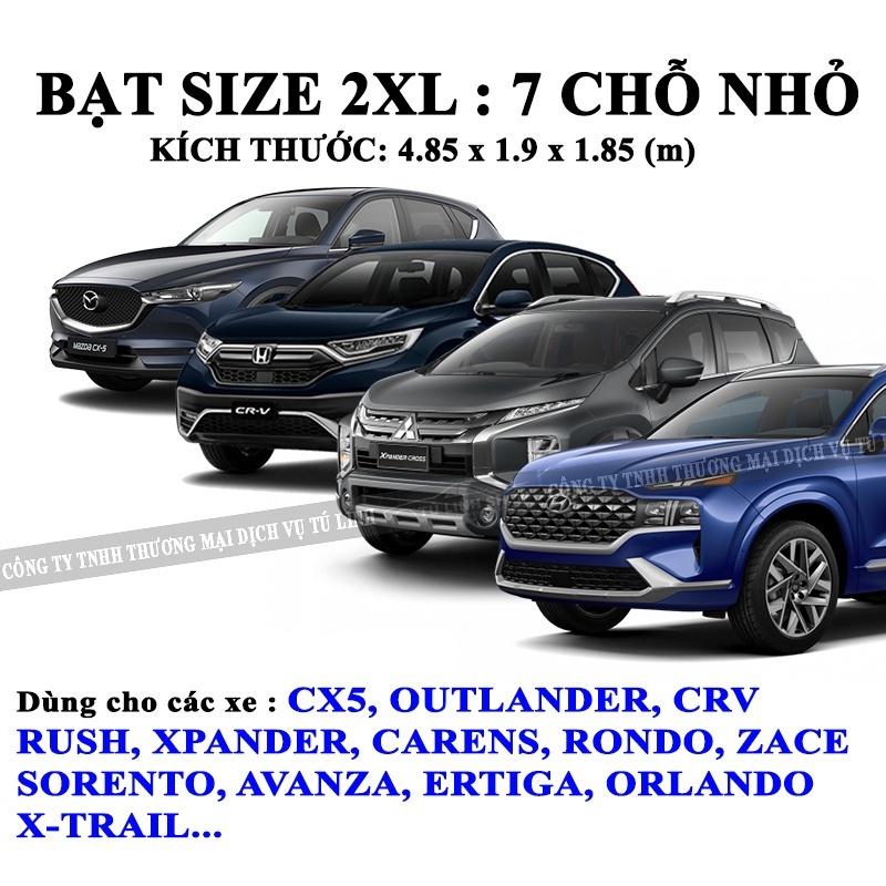 Bạt Phủ Ô Tô Vải Dù OXFORD 3 Lớp Chống Nắng Chống Mưa Chống Cháy Chống Xước Bảo Vệ An Toàn Cho Xe Ô Tô - 2XL SUV Nhỏ