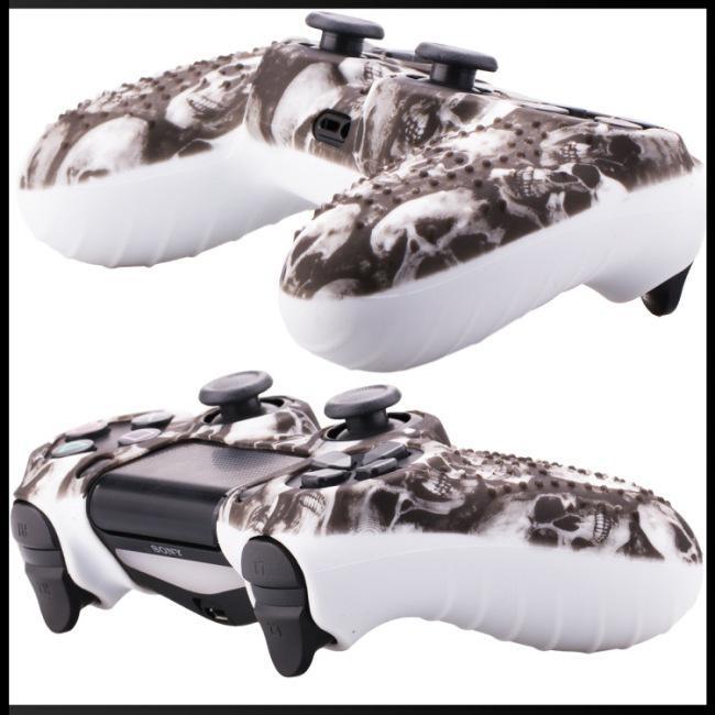 Vỏ Silicone Mềm Họa Tiết Rằn Ri Bảo Vệ Tay Cầm Chơi Game PS4 4