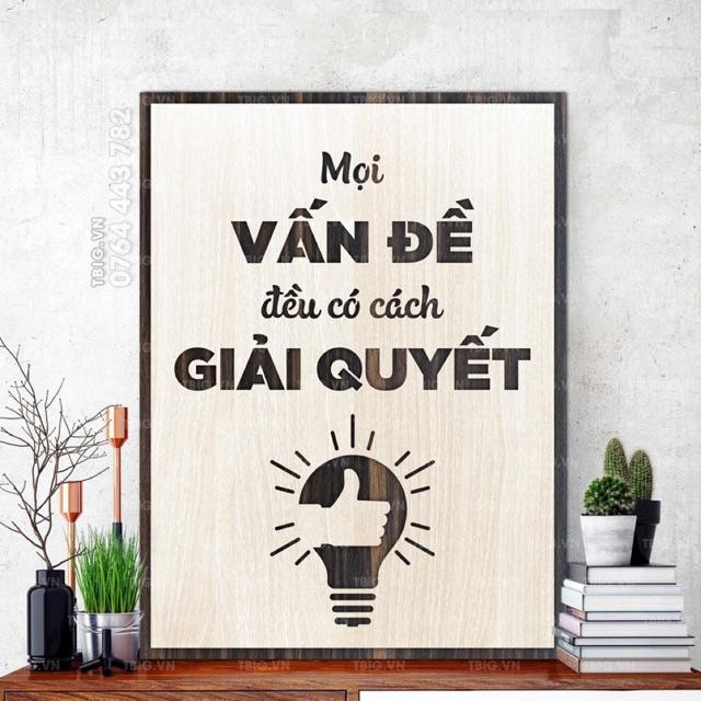 Tranh Động Lực Gỗ TBIG059 cổ động tinh thần cho nhân viên