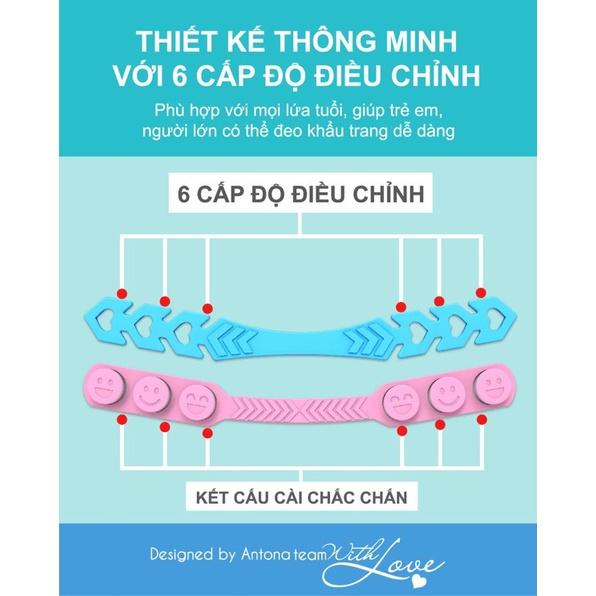 Dây Quai Đeo Khẩu Trang Chống Đau Tai Cao Cấp Hàng Hiệu Việt Nam Chất Lượng Cao Đẹp An Toàn - QueenStore